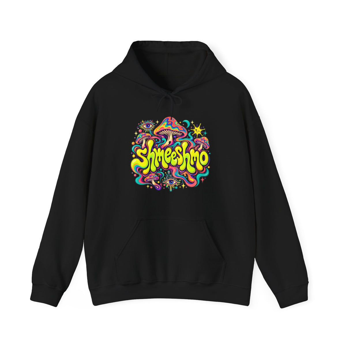 Exact Printify preview of 10-inch ShmeeShmo front logo hoodie