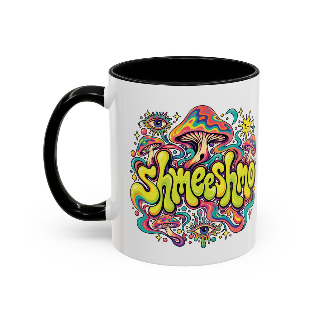 Copy of ShmeeShmo Psychedelic Mushroom Logo Mug, 11oz Colour Accent Coffee Cup