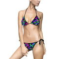ShmeeShmo Electric Shroom String Bikini, Large Psychedelic Mushroom Print