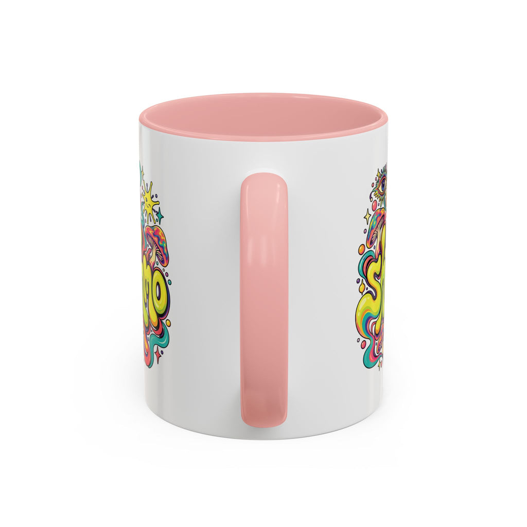 Copy of ShmeeShmo Psychedelic Mushroom Logo Mug, 11oz Colour Accent Coffee Cup