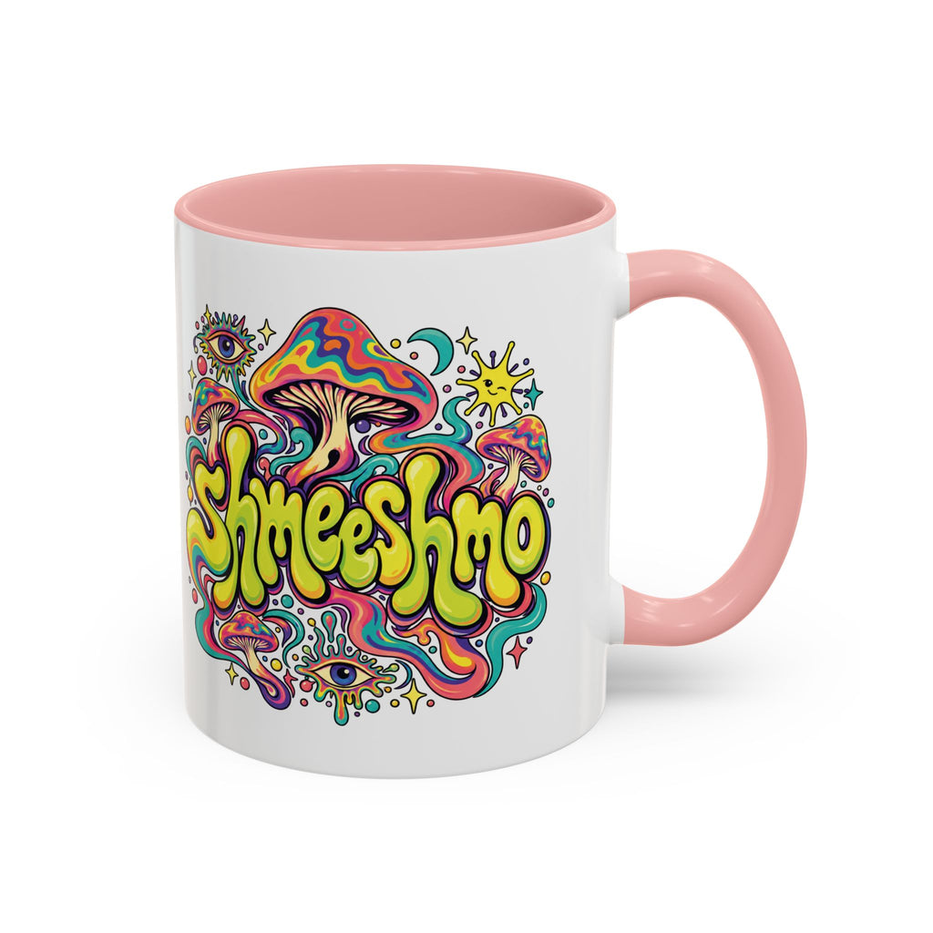 Copy of ShmeeShmo Psychedelic Mushroom Logo Mug, 11oz Colour Accent Coffee Cup