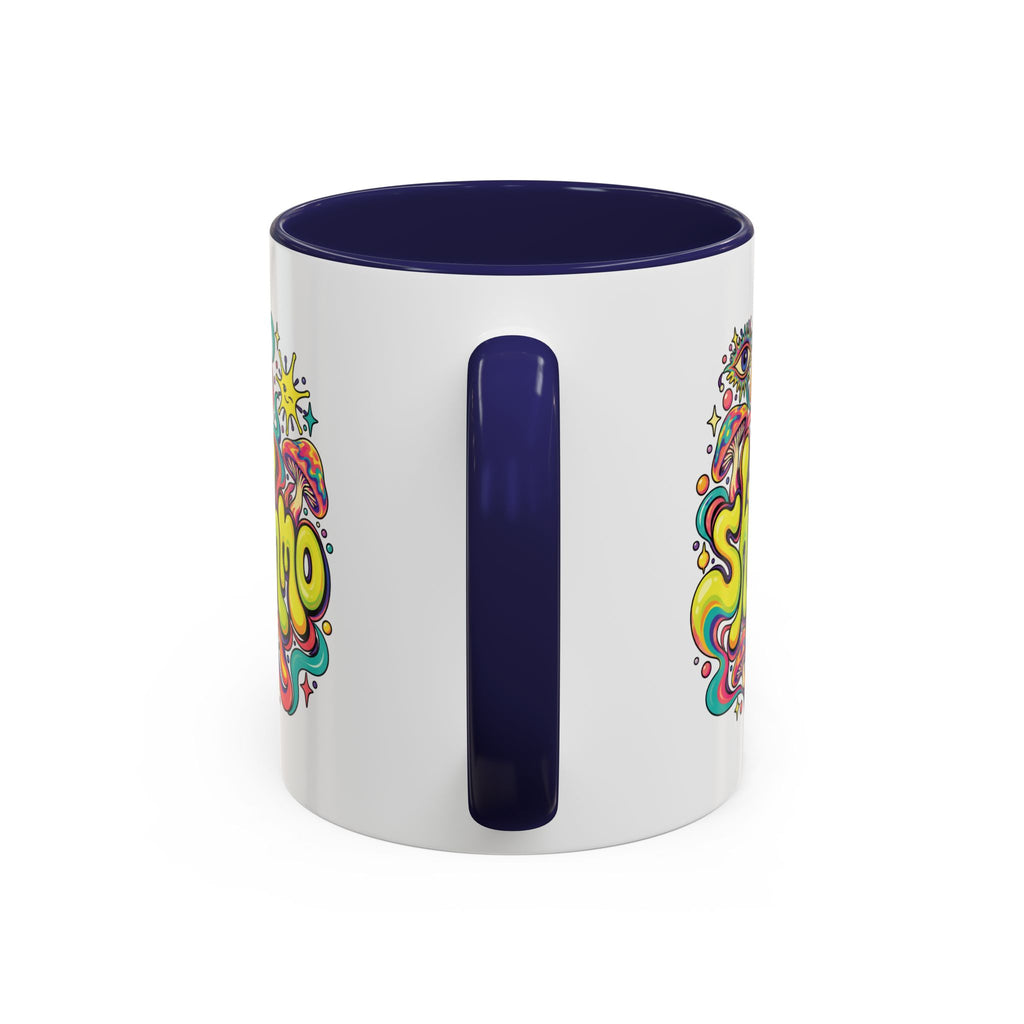 Copy of ShmeeShmo Psychedelic Mushroom Logo Mug, 11oz Colour Accent Coffee Cup