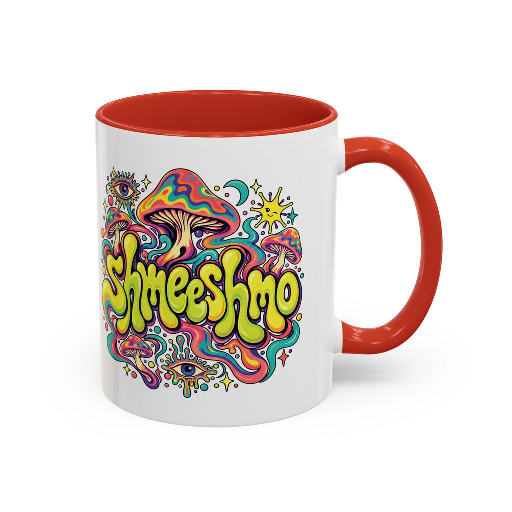 Copy of ShmeeShmo Psychedelic Mushroom Logo Mug, 11oz Colour Accent Coffee Cup
