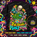 Pot Head, Plant Parent T-Shirt, Psychedelic Back Print, ShmeeShmo