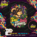 Paws and Smell the Flowers Pomeranian T-Shirt, Large Back Print, ShmeeShmo