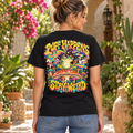Puff Happens, Stay Weird Psychedelic T-Shirt, Large Back Print & Small ShmeeShmo Chest Logo