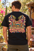 Cultivating a Different Frequency Psychedelic T-Shirt, Large Back Print & Small ShmeeShmo Chest Logo