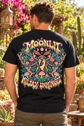 Moonlit, Mildly Unhinged Psychedelic T-Shirt, Large Back Print & Small ShmeeShmo Chest Logo