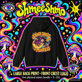 Snack Quest in Progress Psychedelic Hoodie, Large Back Print & Small ShmeeShmo Chest Logo