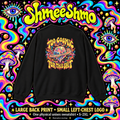 Too Cosmic for This Shit Psychedelic Sweatshirt, Large Back Print & Small ShmeeShmo Chest Logo