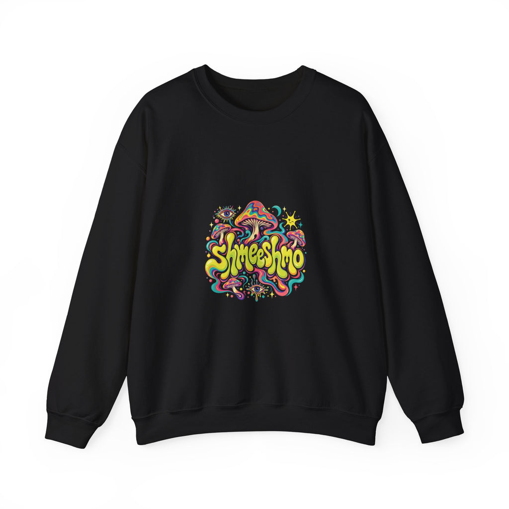 ShmeeShmo Psychedelic Mushroom Logo Sweatshirt, Unisex Crewneck