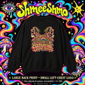 Cultivating a Different Frequency Psychedelic Sweatshirt, Large Back Print & Small ShmeeShmo Chest Logo