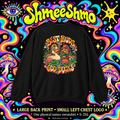 Best Buds, Odd Ducks Psychedelic Sweatshirt, Large Back Print & Small ShmeeShmo Chest Logo