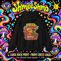 Fully Baked, Barely Functioning Psychedelic Hoodie, Large Back Print & Small ShmeeShmo Chest Logo