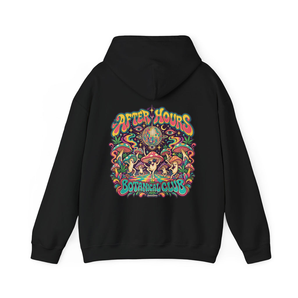 ShmeeShmo After Hours Club Psychedelic Hoodie, Large Back Print & Small ShmeeShmo Chest Logo