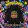 Currently Out of Service Raccoon Hoodie, Large Back Print & Small ShmeeShmo Chest Logo