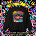 Higher Standards, Lower Effort Psychedelic Sweatshirt, Large Back Print & Small ShmeeShmo Chest Logo