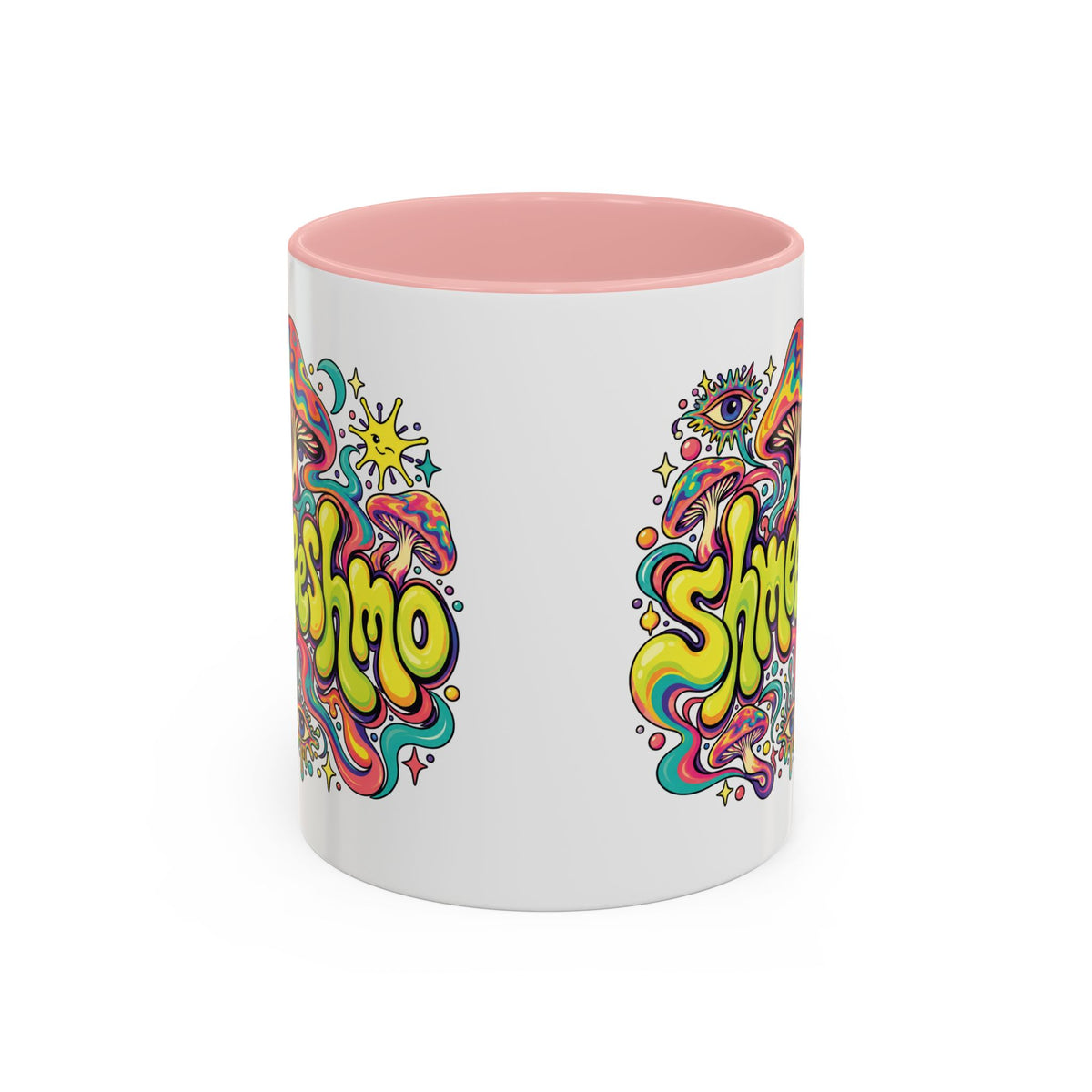 Copy of ShmeeShmo Psychedelic Mushroom Logo Mug, 11oz Colour Accent Coffee Cup