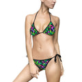 ShmeeShmo Tropical Haze String Bikini, Large Psychedelic Leaf Print