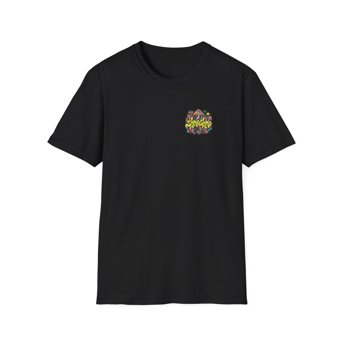 Paws and Smell the Flowers Pomeranian T-Shirt, Large Back Print, ShmeeShmo