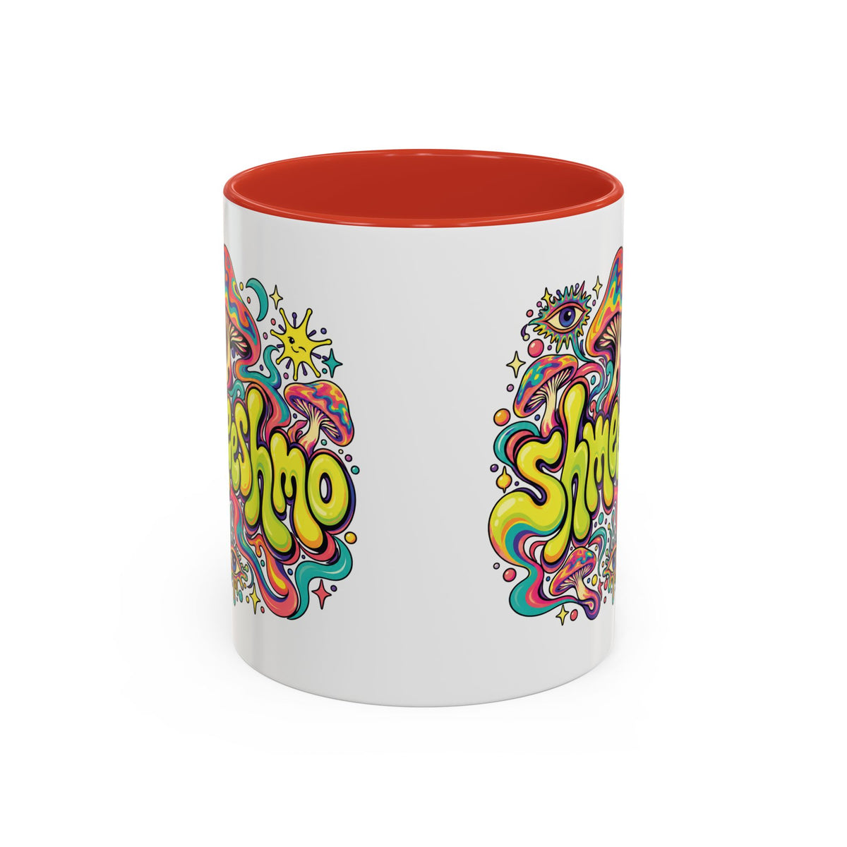 Copy of ShmeeShmo Psychedelic Mushroom Logo Mug, 11oz Colour Accent Coffee Cup