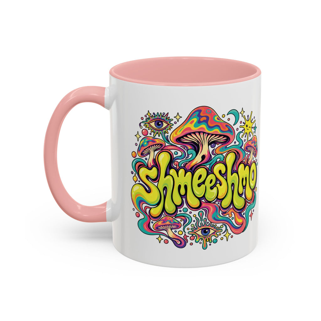 Copy of ShmeeShmo Psychedelic Mushroom Logo Mug, 11oz Colour Accent Coffee Cup