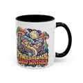 Professional Cloud Watcher Psychedelic Mug, 11oz Colour Accent Coffee Cup, ShmeeShmo