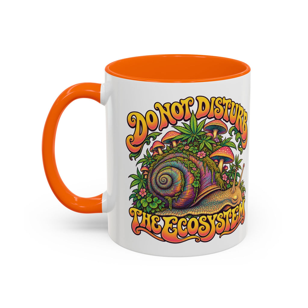 Do Not Disturb the Ecosystem Psychedelic Mug, 11oz Colour Accent Coffee Cup, ShmeeShmo