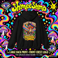 I Believe I Can Smoke — black garment back print, ShmeeShmo branded illustrative mockup